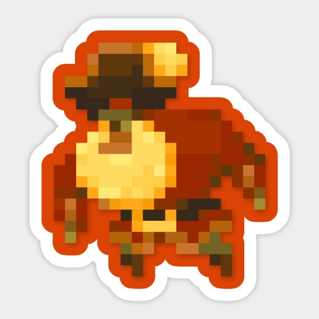 LeChuck low-res pixelart Sticker by JinnPixel